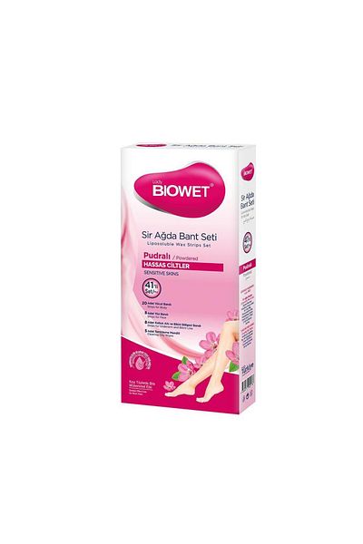 biowet Bıowet Wax Tape Set 41 Pcs Powdered Sensitive Skin