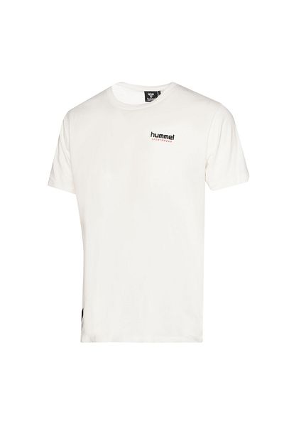 hummel 912141 -9003 Hmlmember White Crew Neck Regular Fit Printed Men's T-Shirt