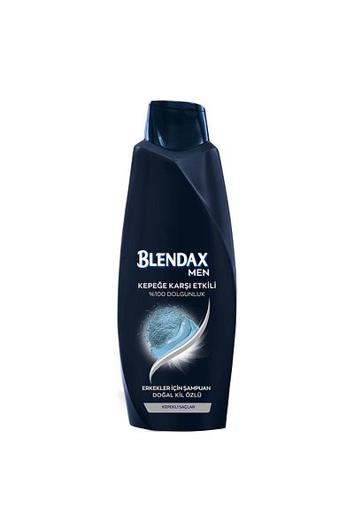 Blendax Men's Anti-Dandruff 4 in 1 Shampoo for Men with Clay Extract 500 ml