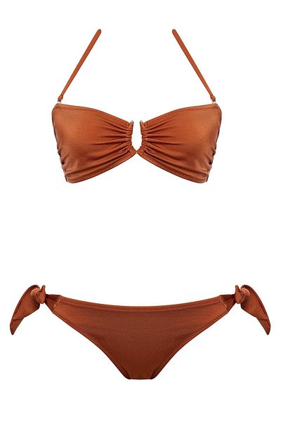 SAILOR moda Στράπλες Σετ μπικίνι με αξεσουάρ