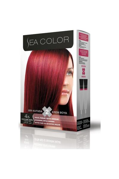 Sea Color Saç Boyası 4/6 Kestane Kızıl