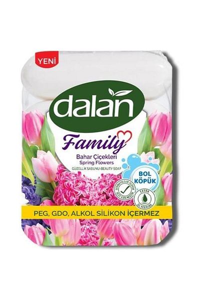 Dalan صابون فاميلي بيوتي زهور الربيع 4×75=300 جرام