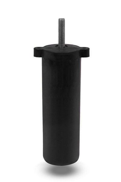 Badem10 4 buc. șuruburi M8 negre, reglabile, canapea, scaun, bază, picior de ridicare 13 cm