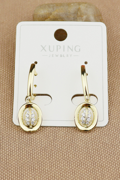 Keyifli Hayaller Xuping Vip Küpe - Uğur Böceği Halka Model Xuping Marka Kararmaz Solmaz 3cm Küpe