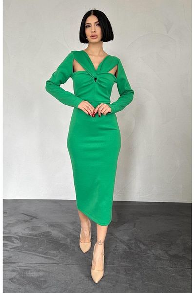 Simala Green Twist Dress
