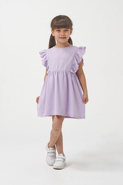 Minipodyum Ruffled Girl's Summer Waffle Dress