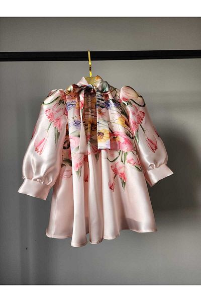 SCSTİL Flower Printed Children Dress