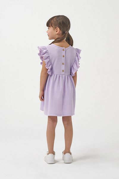 Minipodyum Ruffled Girl's Summer Waffle Dress