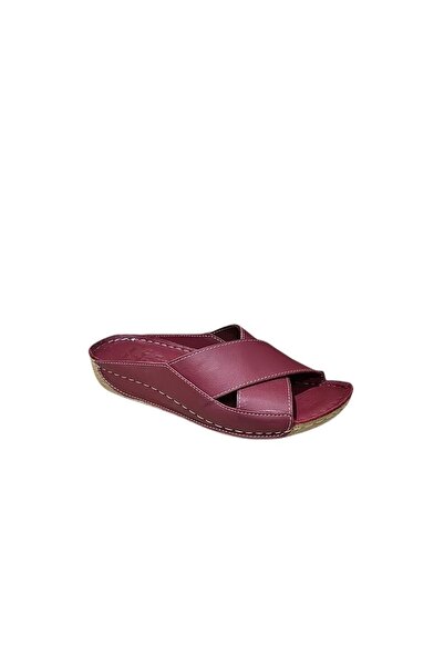 Kristal Genuine Leather Women's Slippers - Kr.01 Model
