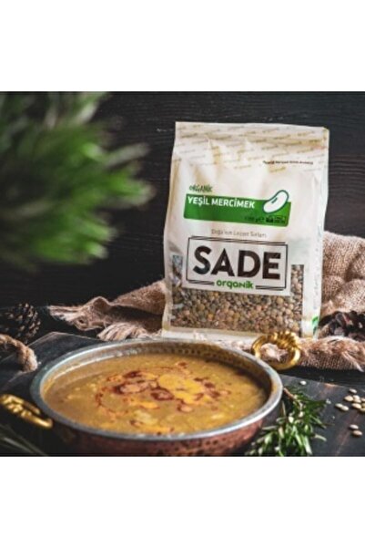 Sade Organik Yeşil Mercimek 1 kg