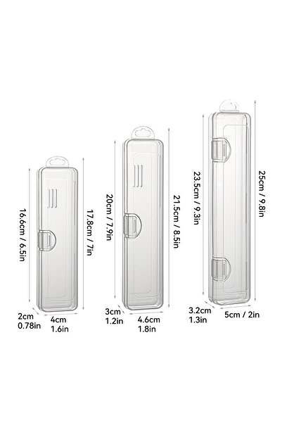 Choice 3 قطع من صندوق فرشاة الأسنان WORTHBUY منظم شفاف لحقيبة السفر المحمولة ...