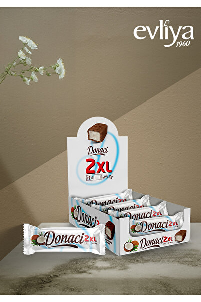 Evliya Şekerleme EVLİYA DONACİ SÜTLÜ ÇİKOLATA KAPLAMALI HİNDİSTAN CEVİZLİ BAR 2XL (57 GR X 12 ADET )
