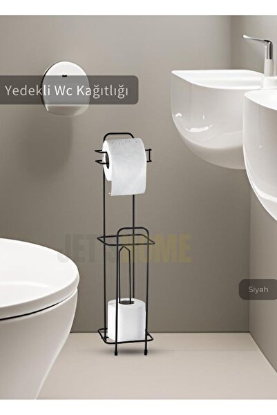 Jet's Home Нержавіючий туалетний папір Raffeli чорного кольору та запасна кри...