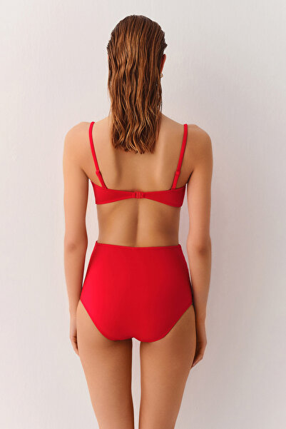 SUWEN Yüksek Bel V Kesim Bikini Alt