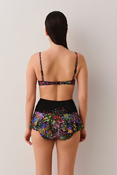 SUWEN Garden Önden Bağcıklı Full Dolgulu Bikini Üst