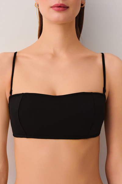 SUWEN Straplez Bandeau Bikini Üst