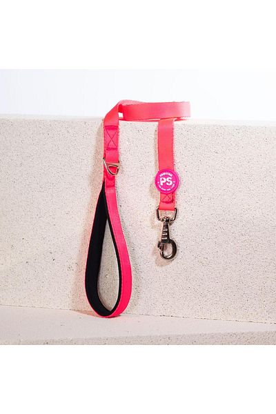 Pawstar Neon Pink Leash Cat Dog Leash & Travel Strap Dog Extension Leash
