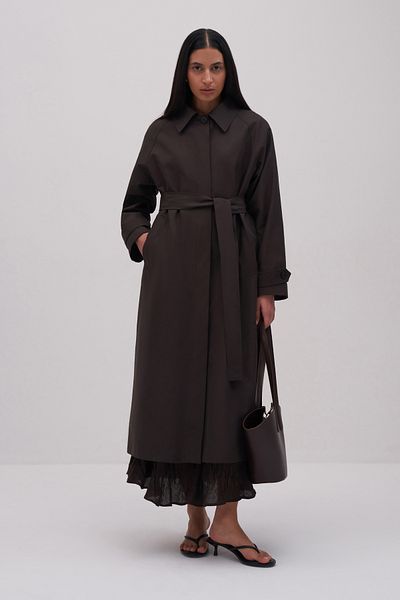 Mathilda By Çiğdem Bilici Trench Maxi Liora maro de damă