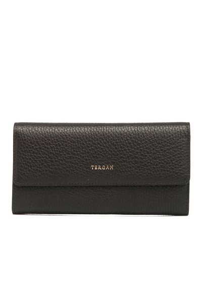 Tergan Brown Leather Women's Wallet - S1Cb 00005719 -A42