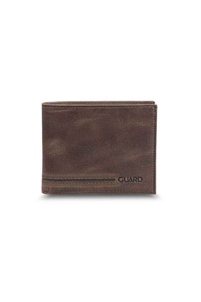 GUARD Classic Leather Men's Wallet - Antique Brown