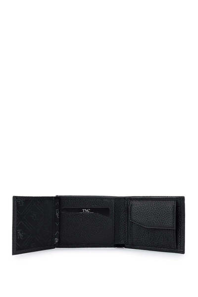 Tamer Tanca Men's Genuine Leather Black Floater Wallet Wallet