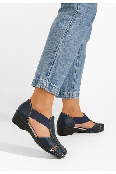 B T Shoes Sandale toc mic Melona V3 bleumarin