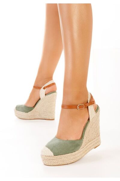 B T Shoes Sandale cu platforma Benisa V1 Verzi