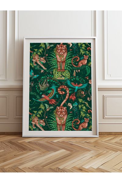 HOMEPACK Single Wooden Framed Painting One Piece Poster Painting Tk/1050
