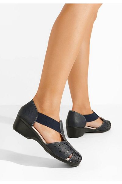B T Shoes Sandale dama piele Melona navy