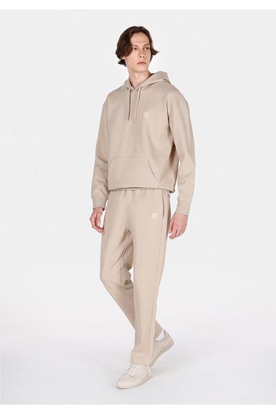 Colin's Slim Fit Mid Waist Straight Men's Beige Sweatpants