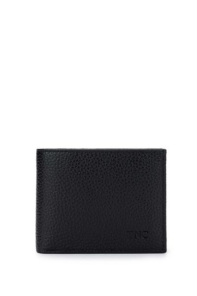 Tamer Tanca Men's Genuine Leather Black Floater Wallet Wallet
