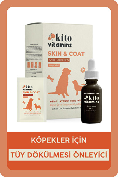 kito Skin & Coat Köpekler Için Multivitamin (TÜY SAĞLIĞI DESTEKLEYİCİ TÜY DÖKÜLMESİ ÖNLEYİCİ BİYOTİN)