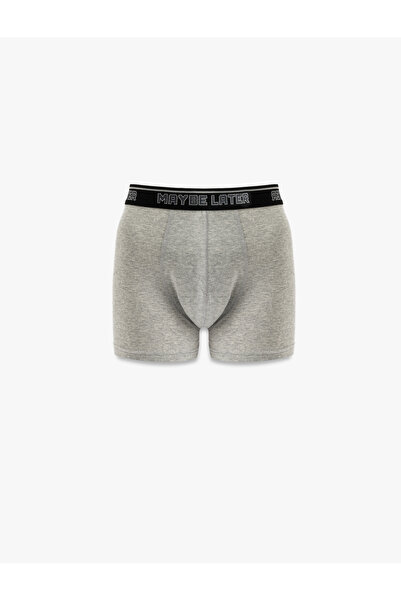 Koton Βαμβακερό Σετ Boxer 3 τεμαχίων με λεπτομέρεια από καουτσούκ