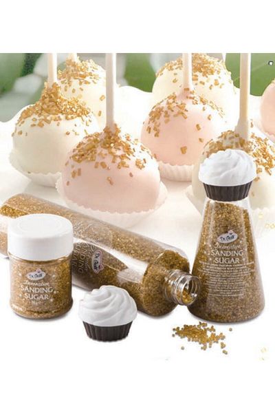 Dr. Gusto Gold Sanding Bright Edible Decoration Candies 100 Gr