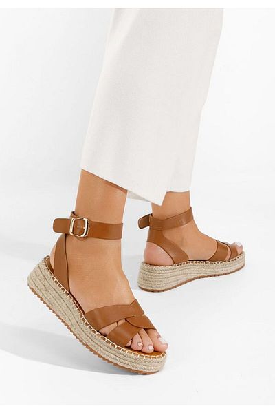 B T Shoes Sandale Tip Espadrile Avelena Camel