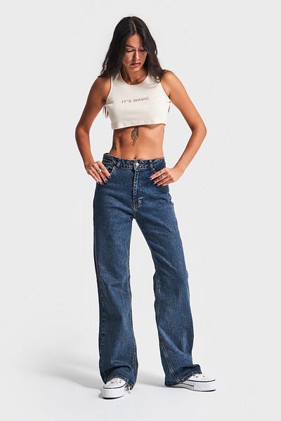 its basic Denim pentru femei T.Jeans Color Lycra Straight Fit - 1w48