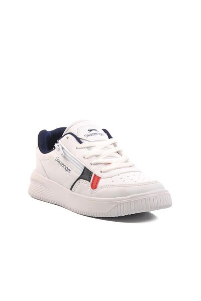 Slazenger Majority g White-Navy Blue Polyurethane Women's Sports Shoes