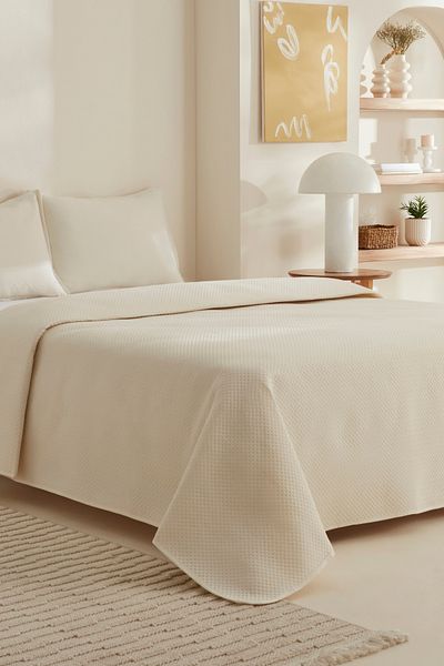 Karaca Home Cream Gomez Double Bed Cover Set