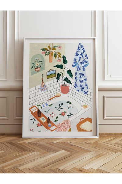 HOMEPACK Pictură cu un singur cadru din lemn Pictură poster dintr-o bucată TK/1063