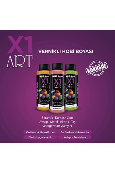 Polisan X1 Art Hobi boyası vernikli