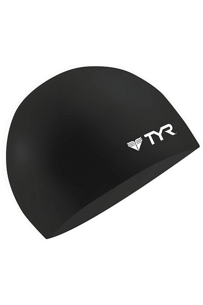 TYR Wrinkle-Free Silicone Swim Cap | Silver | Durable | Comfortable Fit | Waterproof | Protects Hair