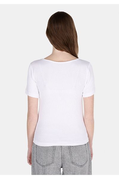 Colin's Slim Fit Women's White Short Sleeve T-Shirt