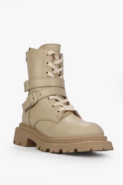 Hammer Jack Δερμάτινες γυναικείες μπότες Yellen Beige