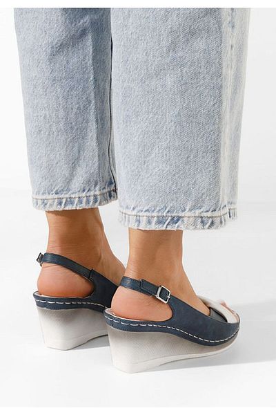 B T Shoes Sandale cu talpa ortopedica Chase navy
