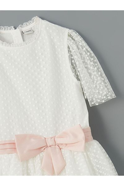 LC Waikiki Rochie din dantelă pentru fete cu decolteu rotund de sezon nou - S5FB61Z4