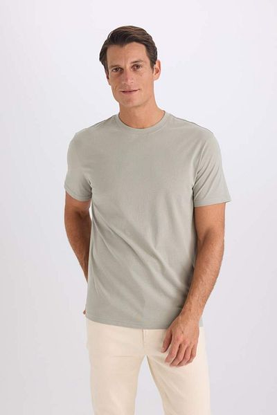 DeFacto Ανδρικό T-shirt V7699az/kh434 Lt.khaki