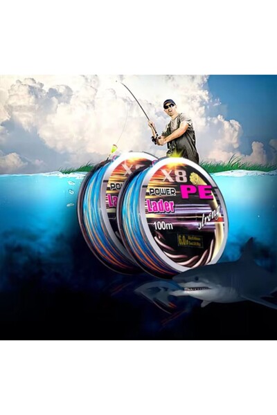 Genel Markalar 100 Metre Ekstra Güçlü 8X Pe İp Örgü Tel Misina Olta Profesyon...