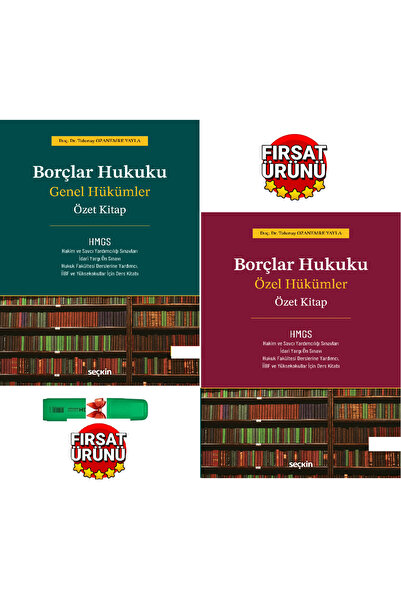 Seçkin Yayıncılık HMGS Borçlar Hukuku Genel Hükümler +Özel Hükümler Özet Kita...