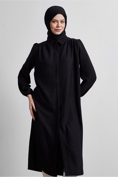 TRENDTESETTÜR Women's Black Long Tunic t 4716