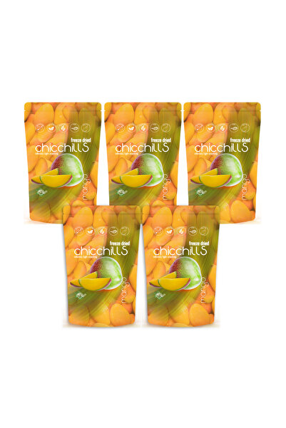 Dondurularak Kurutulmuş Mango - Freeze Dried Mango 20g x 5